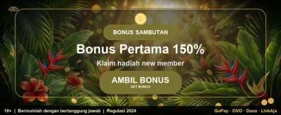 Bonus Selamat Datang 100%